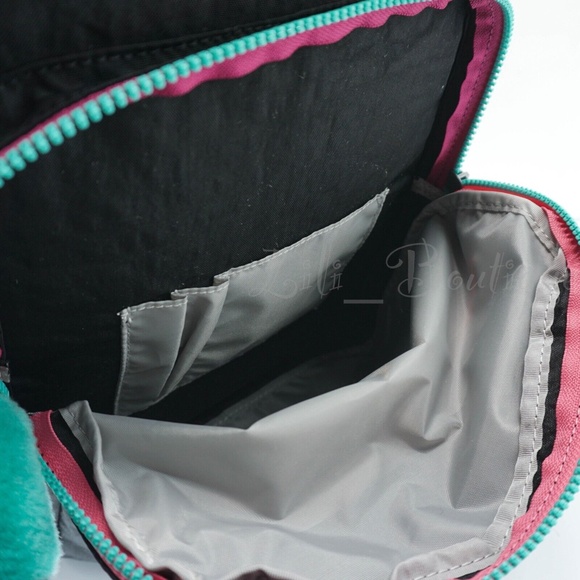Kipling Seoul Backpack Laptop Travel Bag KI4215 Polyester Rainbow Fun Jet Black main image 6